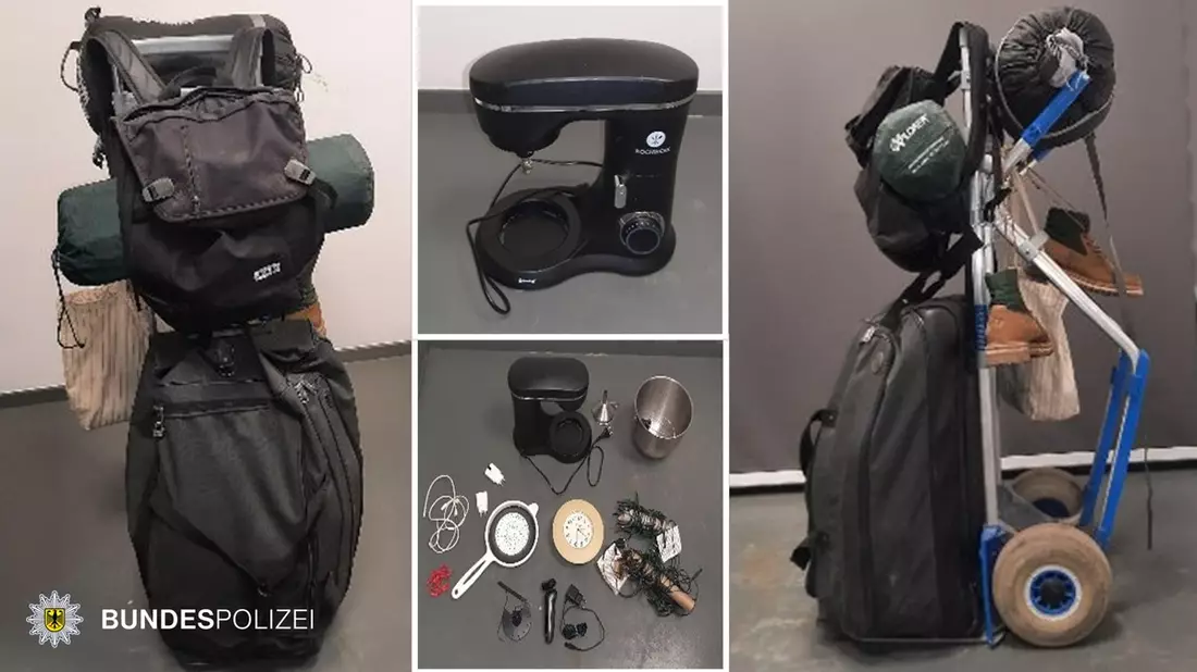 Bundespolizeidirektion München: Täterfestnahme nach Fahndung: Mit Sackkarre Diebesgut abtransportiert - Bild: presseportal.de