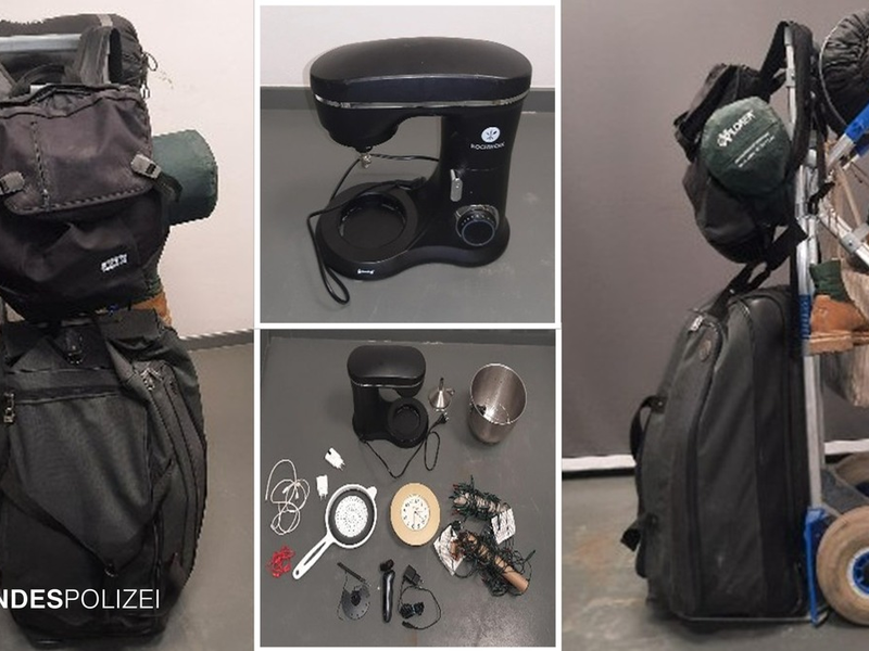 Bundespolizeidirektion München: Täterfestnahme nach Fahndung: Mit Sackkarre Diebesgut abtransportiert - Foto: presseportal.de