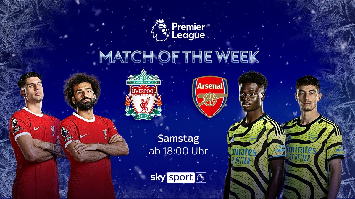 Feiertage für Fußballfans bei Sky Sport: Liverpool gegen Arsenal, Boxing Day und das volle Programm zum Jahreswechsel in der Premier League - Foto: presseportal.de