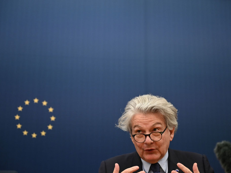 Thierry Breton ist EU-Kommissar für Binnenmarkt und Dienstleistungen. - Foto: Johannes Neudecker/dpa