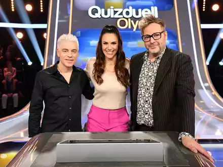 Stand-Up-Comedians gegen den Quizduell-Olymp: Michael Mittermeier und Paul Panzer bei Esther Sedlaczek / Quizduell-Olymp am Freitag, 22. Dezember, 18:50 Uhr im Ersten - Foto: presseportal.de