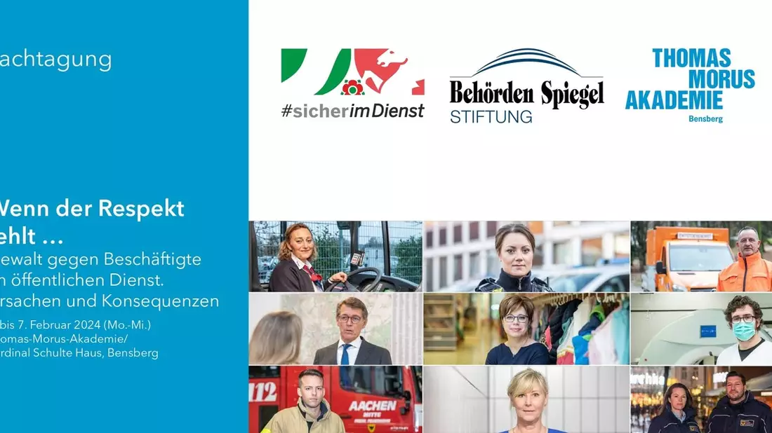 Einladung zur bundesweite Fachtagung am 5.-7.2.2024 - Gewalt gegen Beschäftigte im öffentlichen Dienst - Bild: presseportal.de