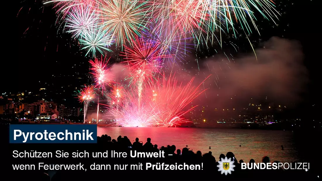 BPOLI-SB: Silvester: Was ist erlaubt und zu beachten, damit der Jahreswechsel zu einer ungefährlichen Feierlichkeit wird. Die Bundespolizeiinspektion Saarbrücken informiert. - Bild: presseportal.de