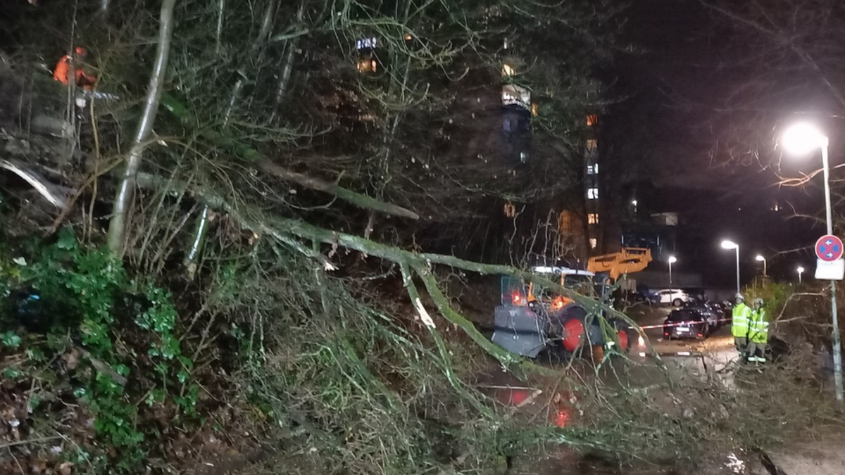 FW-EN: Sturmtief Zoltan hält Feuerwehr auf Trapp - Bisher 11 Einsätze - Wache fest besetzt. - Foto: presseportal.de