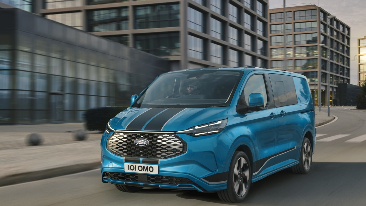 Noch wirtschaftlicher dank Elektroantrieb: Neuer Ford E-Transit Custom ab sofort bestellbar - Foto: presseportal.de