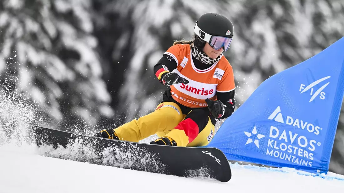 Ramona Hofmeister gewann auch das dritte Weltcup-Rennen dieser Saison. - Bild: Gian Ehrenzeller/KEYSTONE/dpa