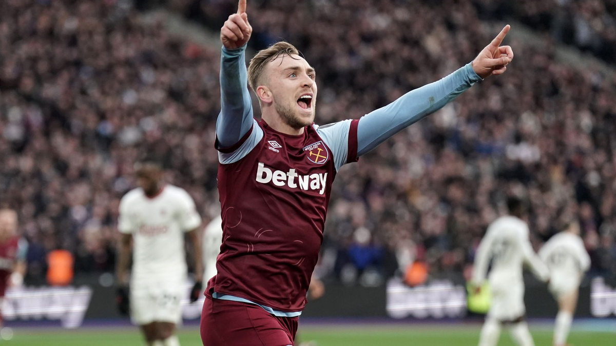 Brachte West Ham gegen Manchester United in Führung: Jarrod Bowen. - Foto: Adam Davy/PA Wire/dpa