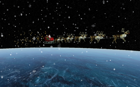 Wie alle Jahre wieder ist die amerikanische Flugabwehr auch in diesem Jahr wieder dem Weihnachtsmann auf der Spur. - Foto: NORAD/AP/dpa