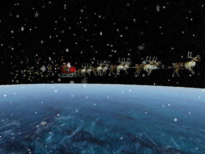 Wie alle Jahre wieder ist die amerikanische Flugabwehr auch in diesem Jahr wieder dem Weihnachtsmann auf der Spur. - Foto: NORAD/AP/dpa