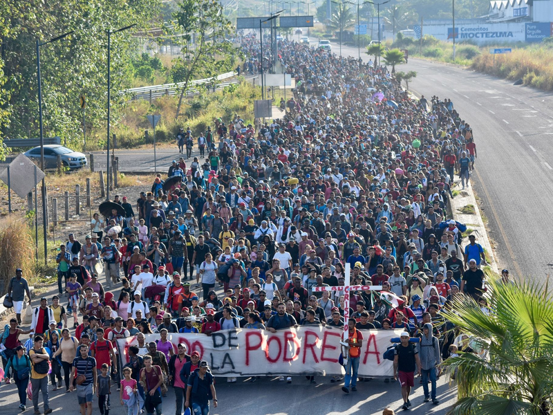 Migranten verlassen Tapachula. - Foto: Edgar Hernandez Clemente/AP/dpa