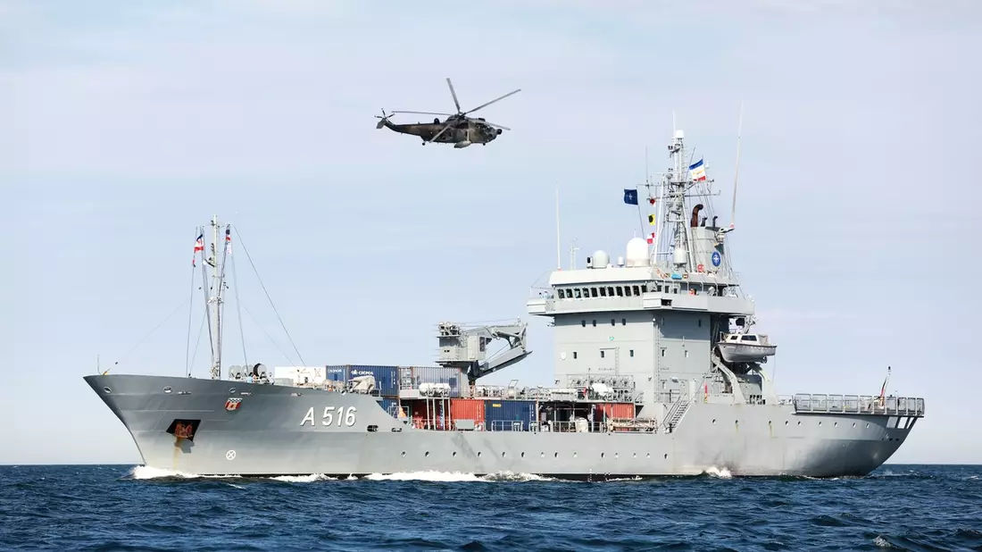 Tender Donau läuft zum NATO-Verband aus und übernimmt Führungsrolle - Bild: presseportal.de