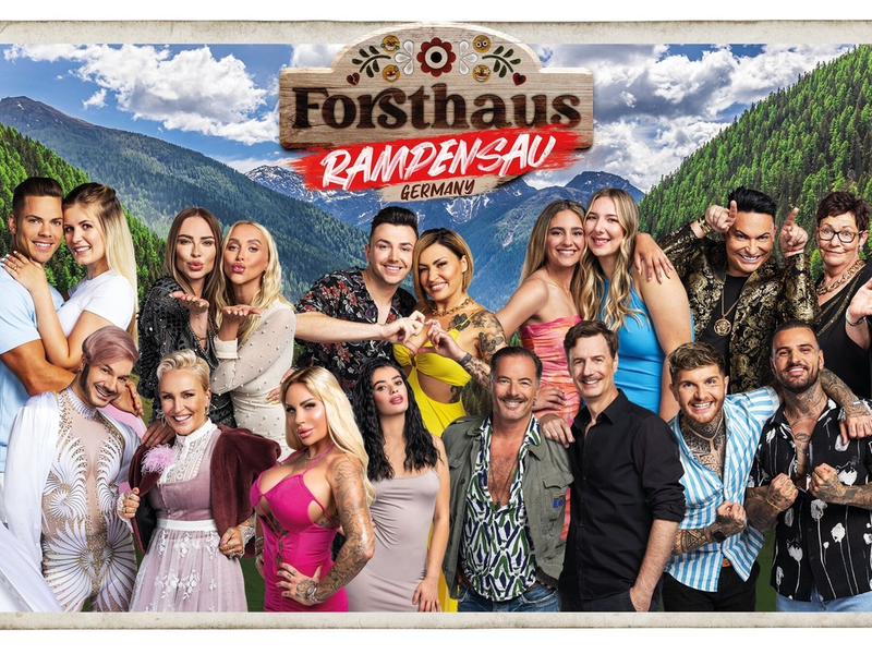 Cedric Beidinger Hanna Annika Natascha Beil Beverly Cmua Philipp Bender Jasmin Herren Jada Karabas Joelina Karabas Matthias Mangiapane Dagmar Mangiapane Sam Dylan Nadine Nana Miree Gina-Lisa Lohfink Elsa Latifaj John Friedmann Florian Simbeck Kevin Flocke Platzer Diogo Sangre Forsthaus Rampensau Germany - Foto: Joyn/Nadine Rupp, presseportal.de