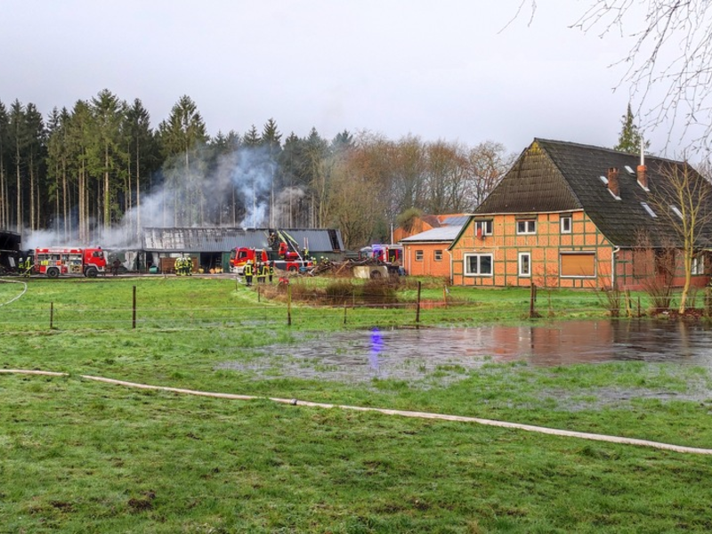 POL-ROW: ++ Langerhalle durch Feuer zerstört ++ - Foto: presseportal.de