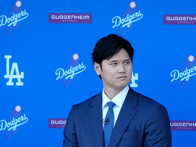 Shohei Ohtani von den Los Angeles Dodgers ist der beste Baseballspieler der Welt. - Foto: Marcio Jose Sanchez/AP/dpa