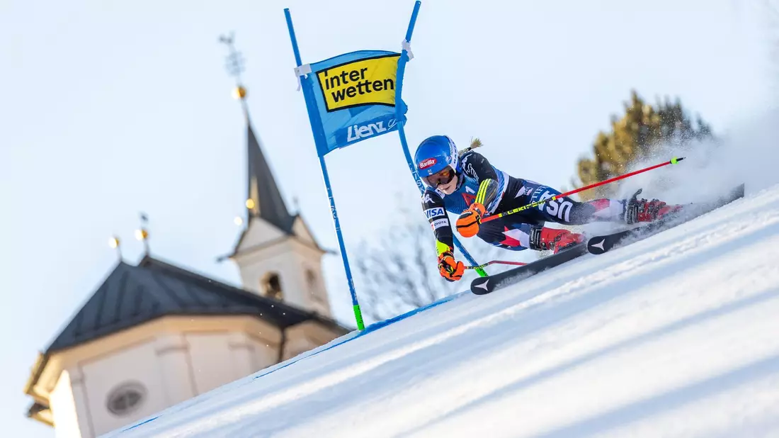 US-Superstar Mikaela Shiffrin siegte auch in Lienz. - Bild: Expa/Dominik Angerer/APA/dpa