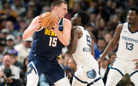 Nikola Jokic erzielte 26 Punkte für die Denver Nuggets. - Foto: David Zalubowski/AP