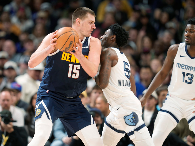 Nikola Jokic erzielte 26 Punkte für die Denver Nuggets. - Foto: David Zalubowski/AP
