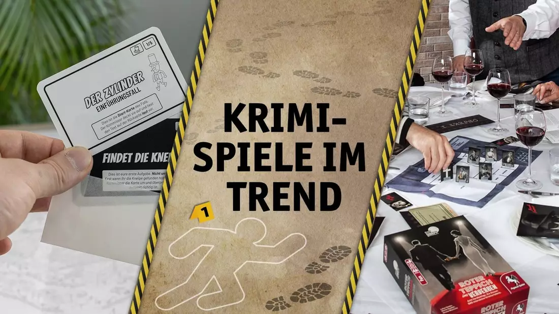 Krimispiele im Trend / In Deutschland werden Krimis nicht nur gerne gelesen und gesehen, sondern auch gespielt - Bild: presseportal.de