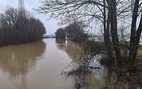 Überschwemmung am Fluss Aue in Niedersachsen - Foto: über dts Nachrichtenagentur