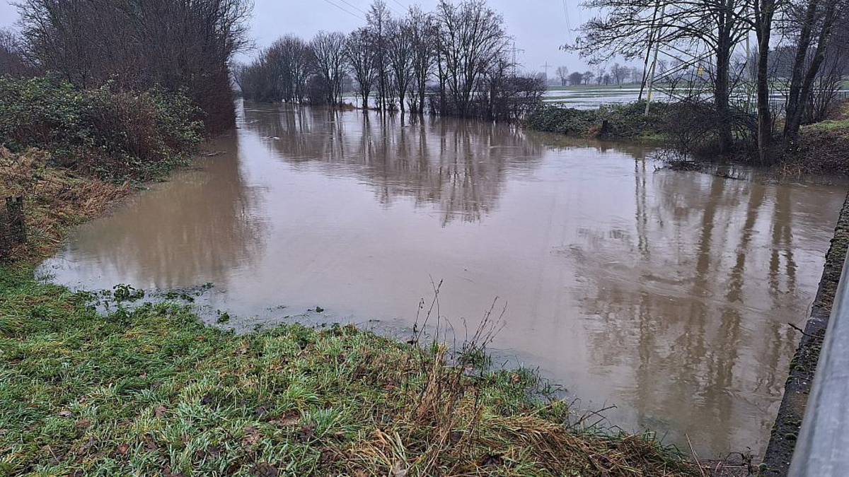 Überschwemmung am Fluss Aue in Niedersachsen - Foto: über dts Nachrichtenagentur