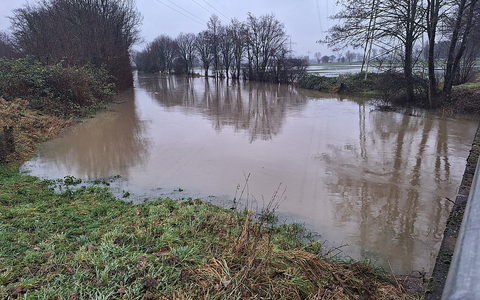 Überschwemmung am Fluss Aue in Niedersachsen - Foto: über dts Nachrichtenagentur