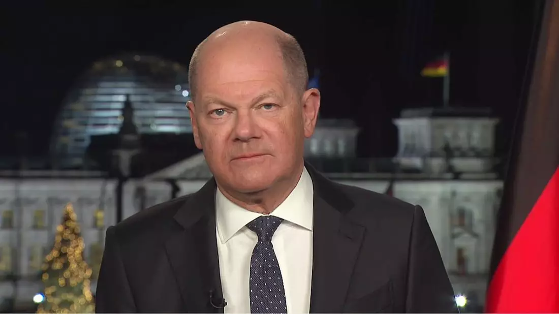 Aufzeichnung der Neujahrsansprache von Olaf Scholz am 29.12.2023 - Bild: über dts Nachrichtenagentur