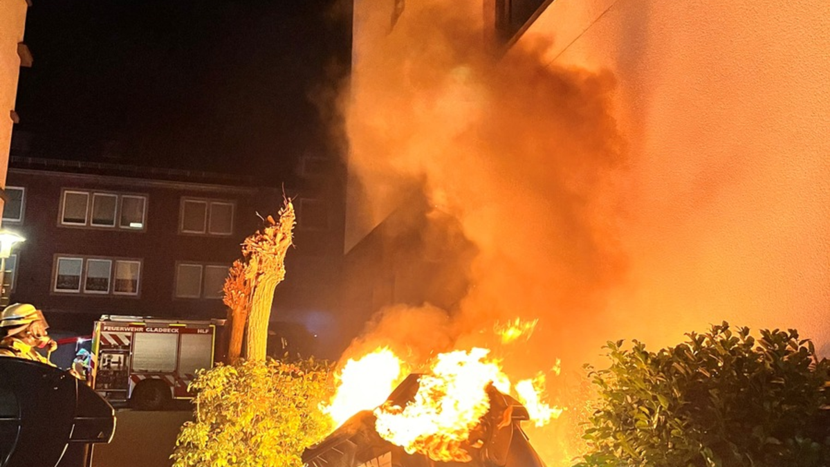 FW-GLA: Ereignisreicher Tag für die Feuerwehr Gladbeck - Foto: presseportal.de
