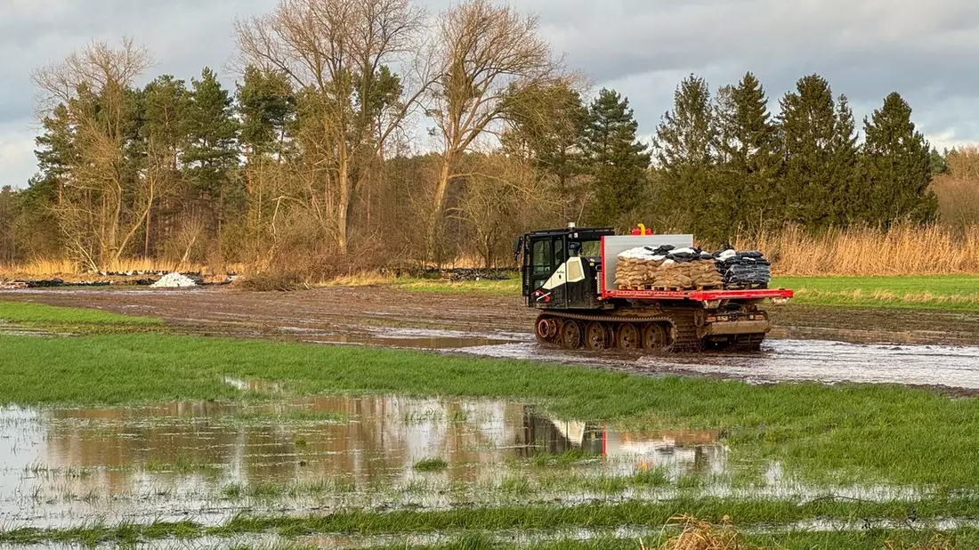 FW Flotwedel: 11. Lagemeldung zur Hochwasserlage in der Samtgemeinde Flotwedel - Bild: presseportal.de