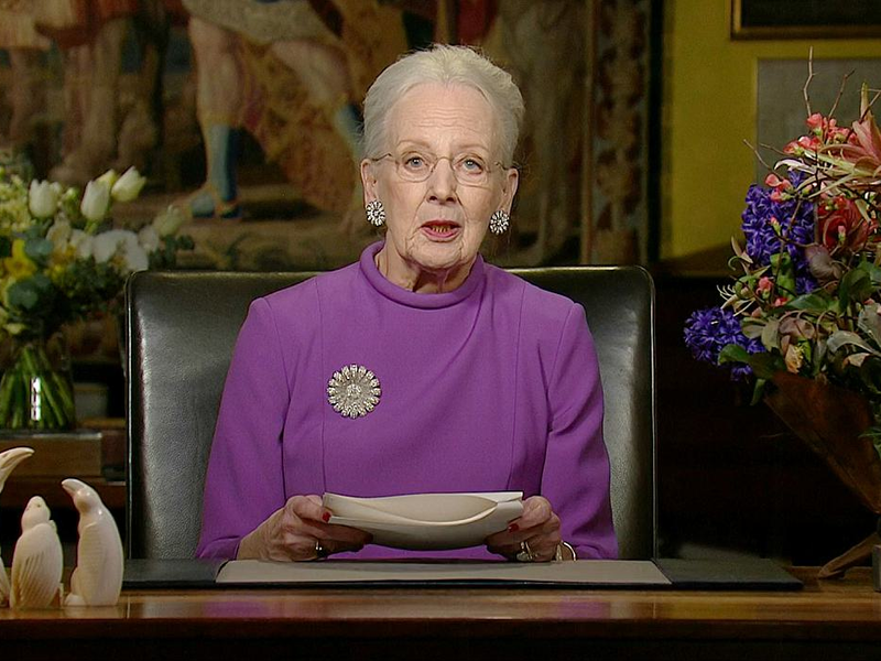 Margrethe II. bei der am 31.12.2023 ausgestrahlten Neujahrsansprache - Foto: DR, über dts Nachrichtenagentur