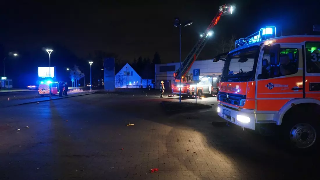 FW Norderstedt: Silvesterbilanz - ruhiger Jahreswechsel in Norderstedt - Bild: presseportal.de