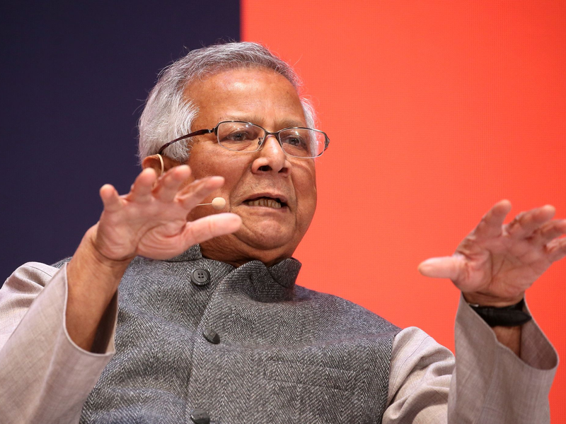 Friedensnobelpreisträger Muhammad Yunus im Januar 2020 in München. - Foto: Karl-Josef Hildenbrand/dpa