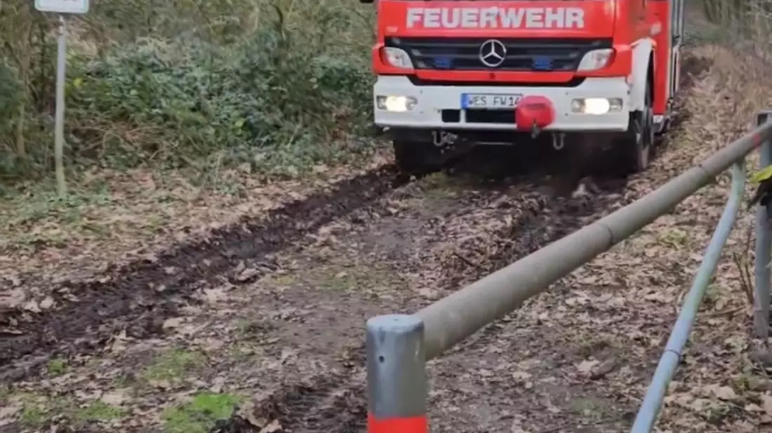 FW-Schermbeck: Hund in Drahtzaun - Bild: presseportal.de