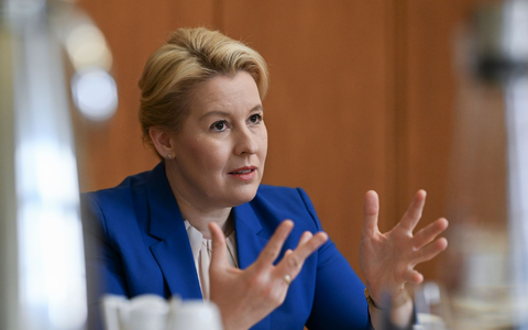 Die derzeitige stellvertretende Berliner Bürgermeisterin Franziska Giffey will bei der Vorstandswahl ihres Landesverbands im Mai nicht wieder antreten. - Foto: Jens Kalaene/dpa