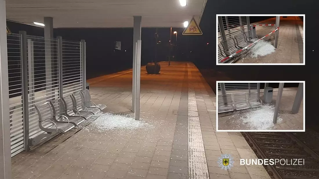 Bundespolizeidirektion München: Sachbeschädigung am S-Bahnhaltepunkt Planegg / Ca. 500 Euro Sachschaden - Bundespolizei sucht Zeugen - Bild: presseportal.de