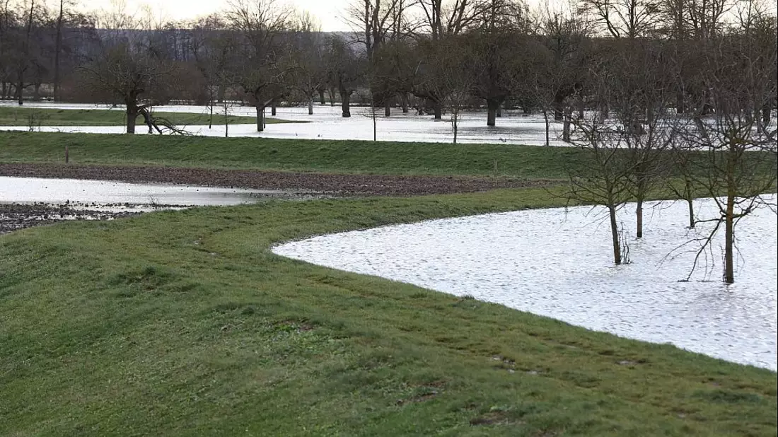 Hochwasserlage im Landkreis Mansfeld-Südharz am 03.01.2024 - Bild: über dts Nachrichtenagentur