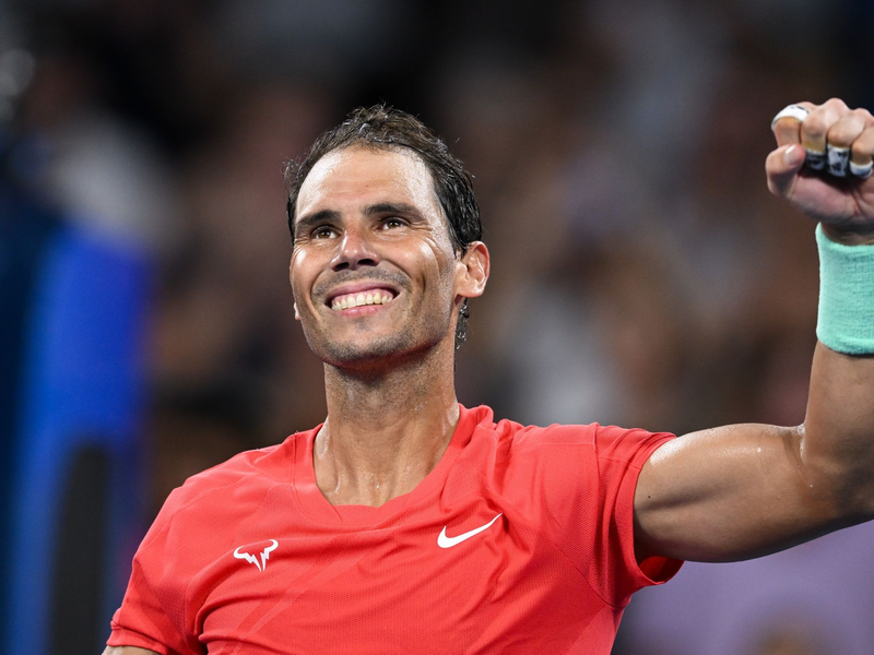 Rafael Nadal steht beim Turnier in Brisbane im Viertelfinale. - Foto: Zain Mohammed/AAP/dpa
