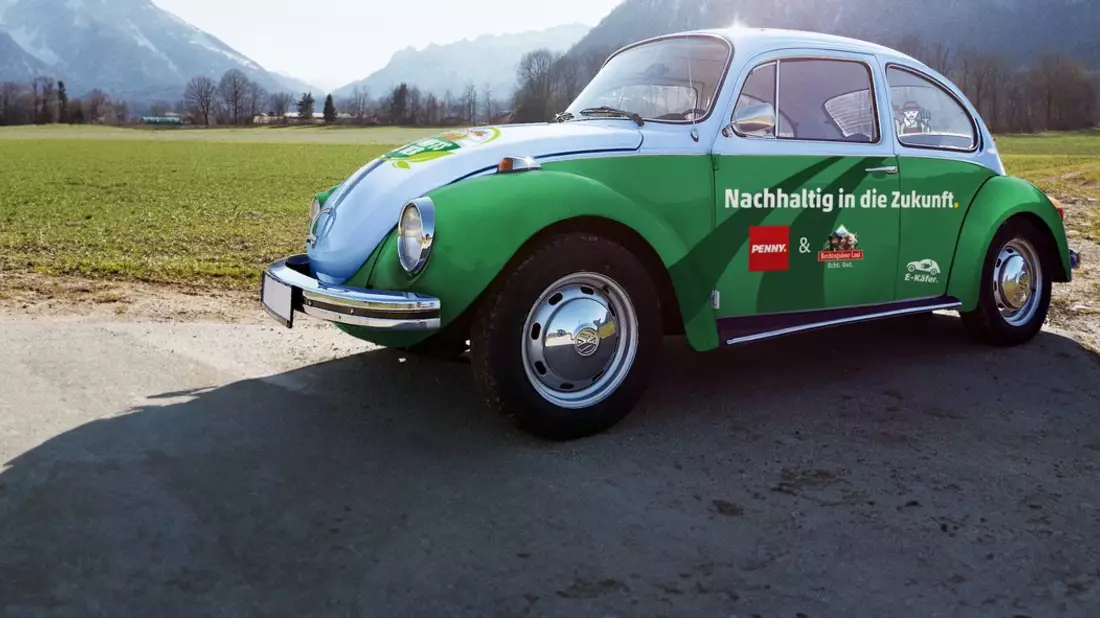 Unikat: Stuttgarter gewinnt 50 Jahre alten Käfer mit E-Motor bei PENNY-Jubiläumsverlosung - Bild: presseportal.de