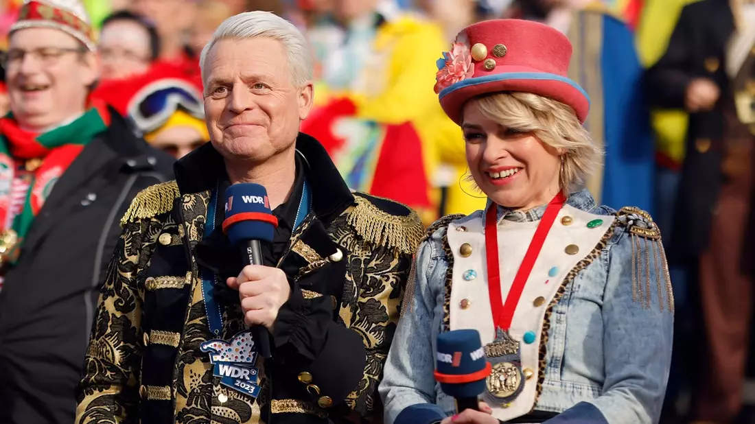 Neues Team für den Kölner Rosenmontagszug: Sabine Heinrich kommentiert mit Guido Cantz - Bild: presseportal.de