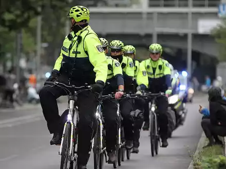 Polizei beim Berlin-Marathon (Archiv) - Foto: über dts Nachrichtenagentur