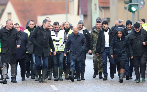 Olaf Scholz besucht Hochwasser-Helfer am 04.01.2024 - Foto: über dts Nachrichtenagentur