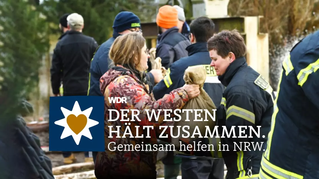 WDR-Aktionstag: DER WESTEN HÄLT ZUSAMMEN. Gemeinsam helfen in NRW. - Bild: presseportal.de
