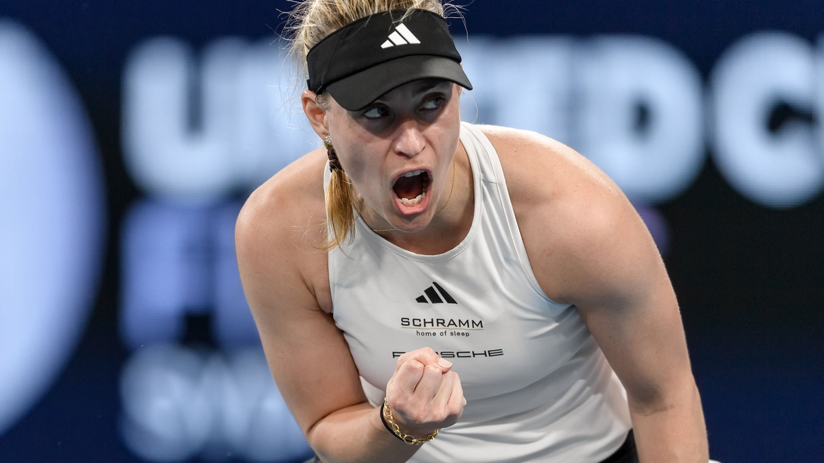 Angelique Kerber hat beim United Cup die Australierin Ajila Tomljanovic bezwungen. - Foto: Steven Markham/AAP/dpa