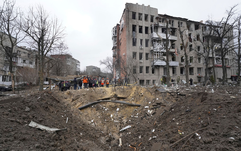 Das ukrainische Gebiet Charkiw wurde schon in den vergangenen Tagen vermehrt von Russland angegriffen. - Foto: Andrii Marienko/AP