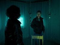 Johanna Stern (Lisa Bitter, r) und Lena Odenthal (Ulrike Folkerts) haben den Ort gefunden, den der Ermordete zuletzt aufgesucht hatte. - Foto: Christian Koch/SWR/ARD/dpa