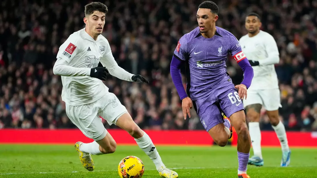 Der FC Arsenal um Nationalspieler Kai Havertz verlor mit 0:1 gegen den FC Liverpool. - Bild: Kirsty Wigglesworth/AP/dpa