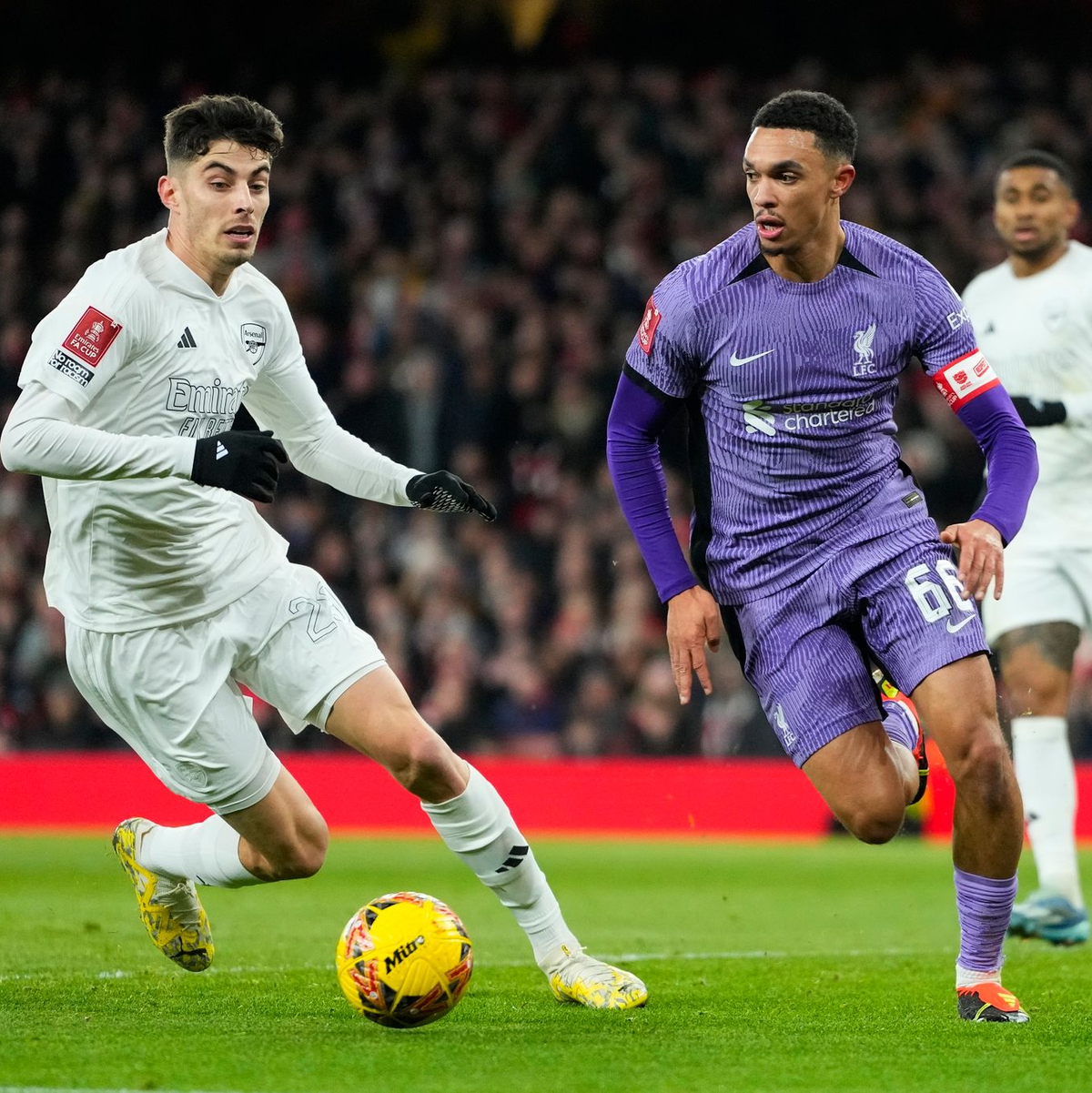 Der FC Arsenal um Nationalspieler Kai Havertz verlor mit 0:1 gegen den FC Liverpool. - Foto: Kirsty Wigglesworth/AP/dpa