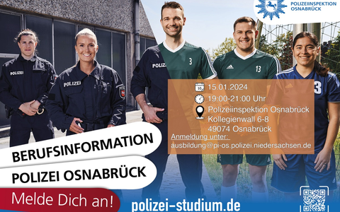 POL-OS: Komm ins Team Polizei!- Informationsabend bei der Polizei Osnabrück für Eltern und Schüler - Foto: presseportal.de
