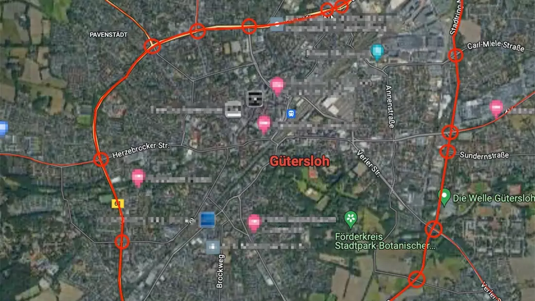 POL-GT: Sternfahrt der Traktoren - Sperrpunkte innerhalb des Kreises Gütersloh - Bild: presseportal.de