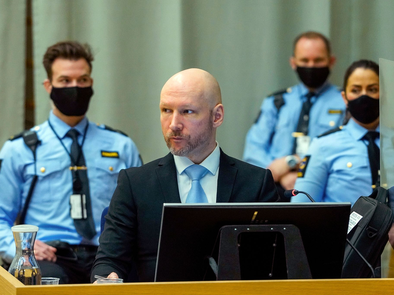 Der Rechtsterrorist Anders Behring Breivik war 2012 zur damaligen Höchststrafe verurteilt worden. - Foto: Ole Berg-Rusten/NTB Scanpix/AP/dpa