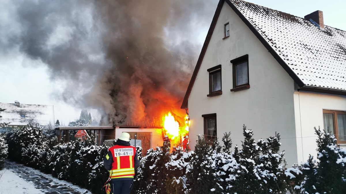 POL-CE: Brand eines Geräteschuppens - Foto: presseportal.de